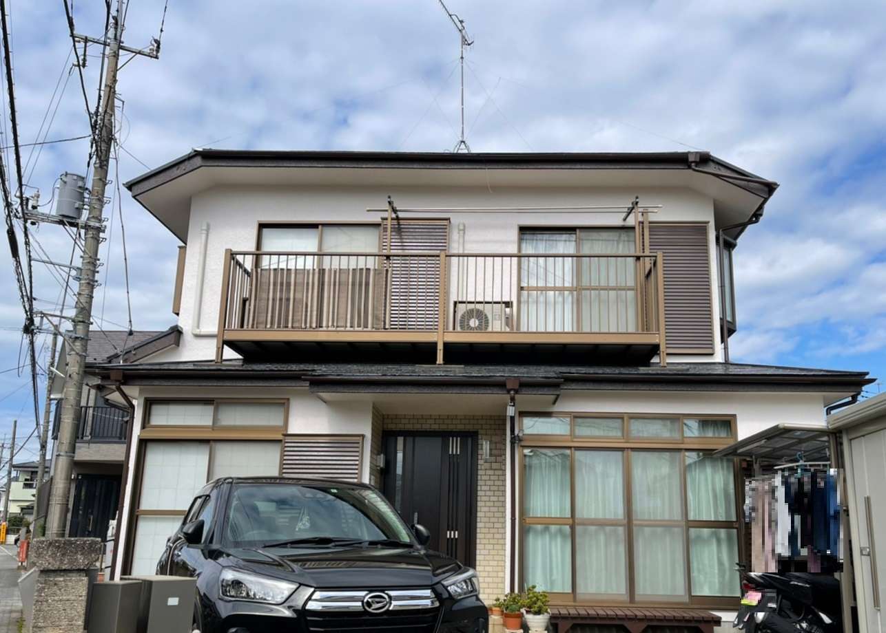 厚木市塗り替えS様邸 無機塗料施工